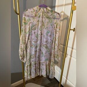 NWOT Alemais Marta Silk Crinkle Minidress AU Size 10